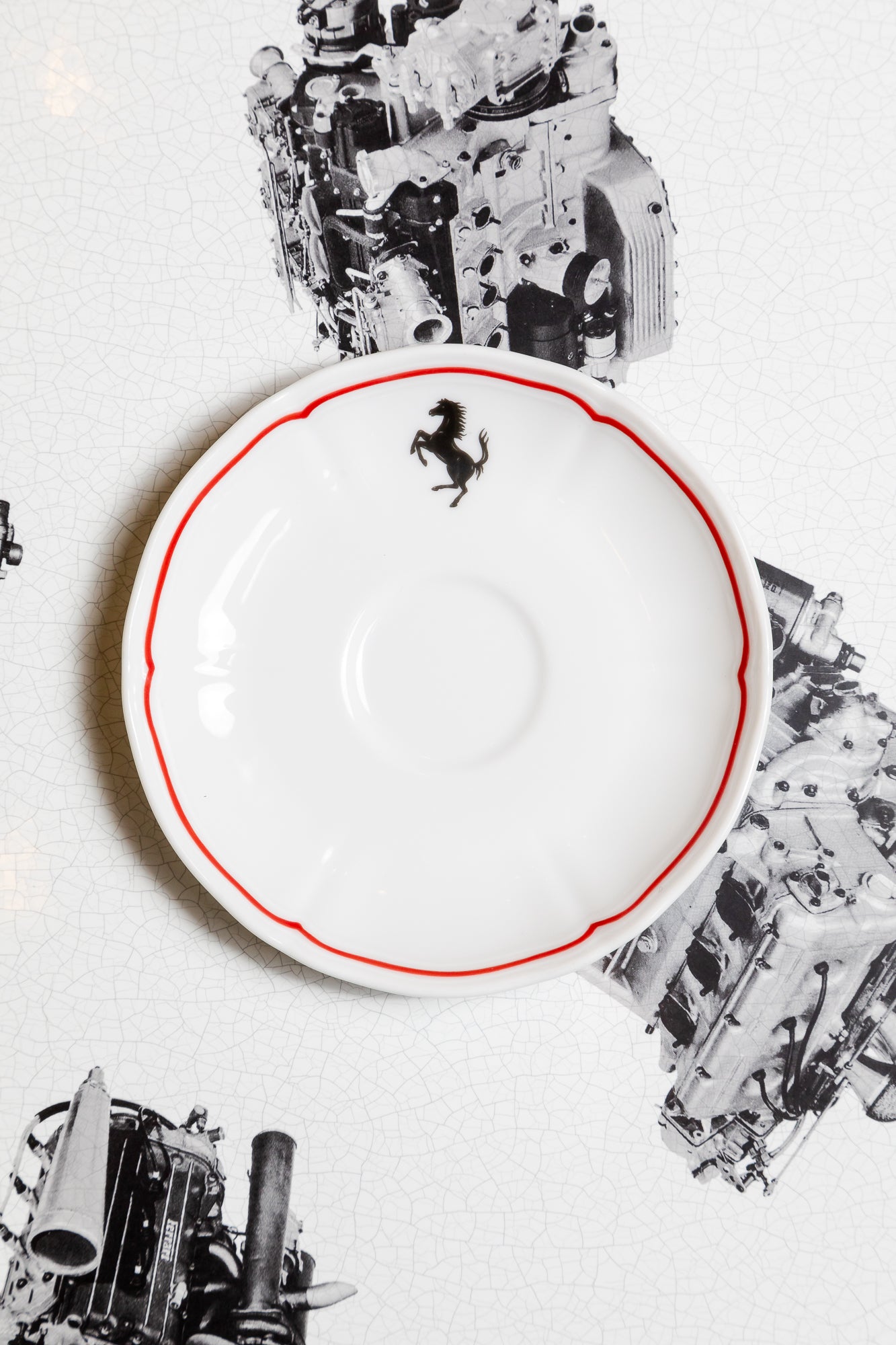 Espresso coffee cups with saucers